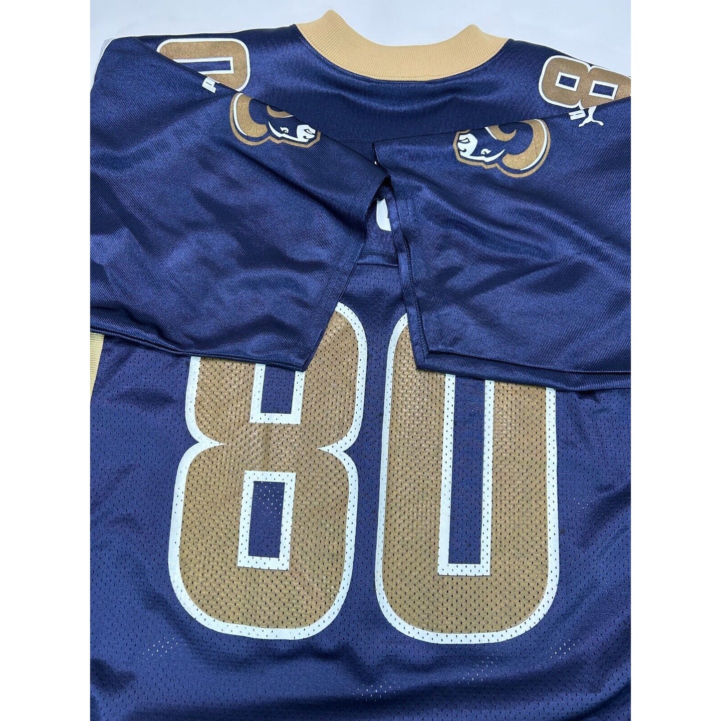 Vintage Issac Bruce #80 St.Louis Rams NFL Puma Football Jersey Size Large