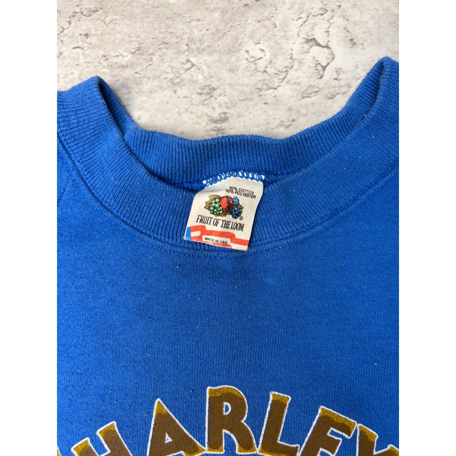 Vintage 1987 Harley Davidson Eagle Graphic Made In USA Sweatshirt Size Large