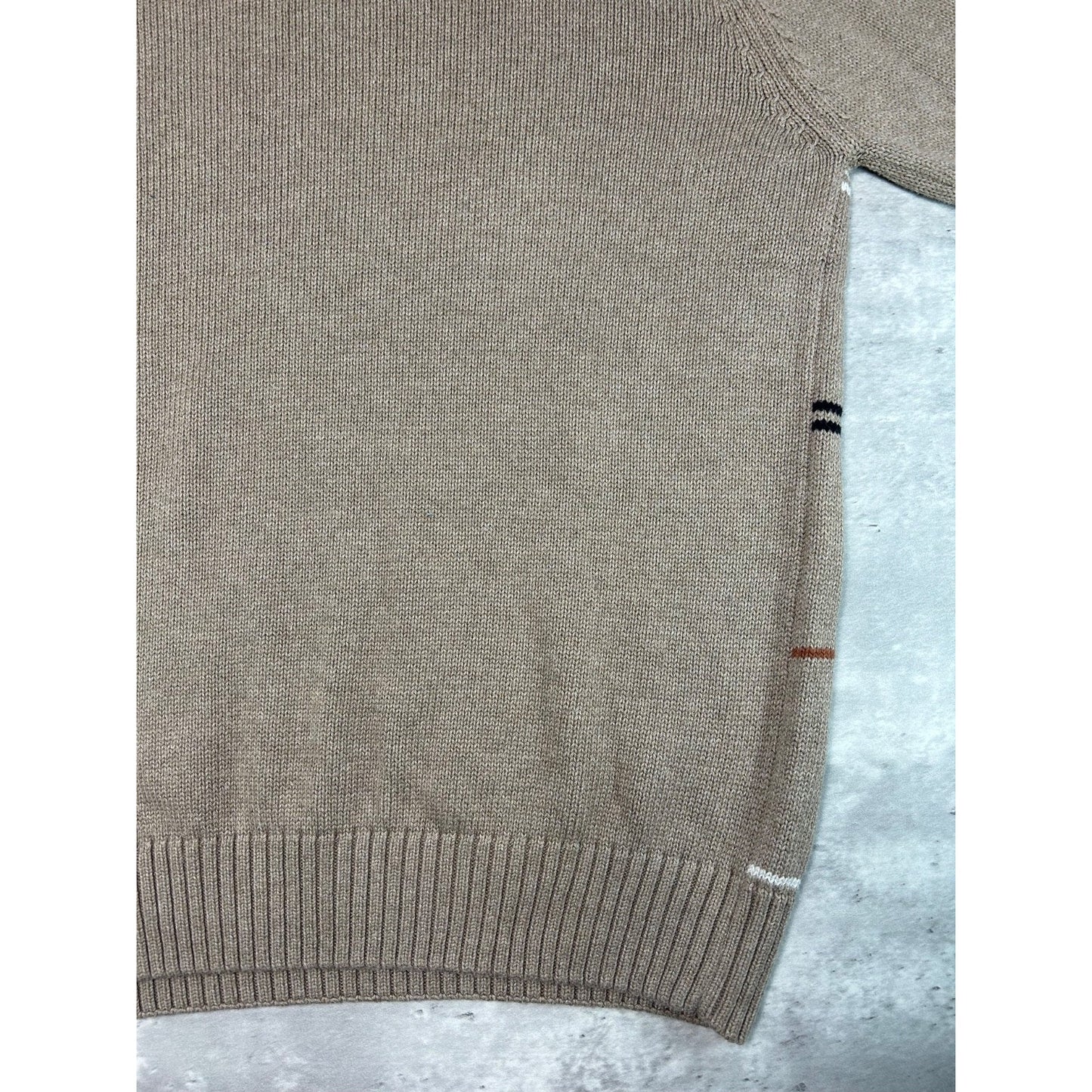 Vintage Dockers Plaid Print Pullover Ribbed Knit Sweater Size XL