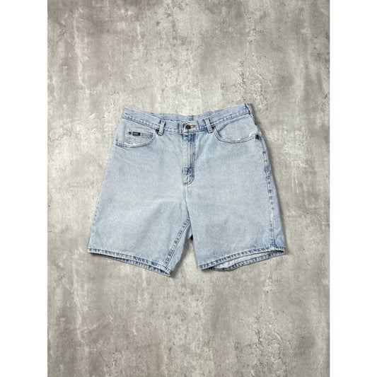 Vintage 90s Lee Light Wash Denim Shorts Size 34 Blue