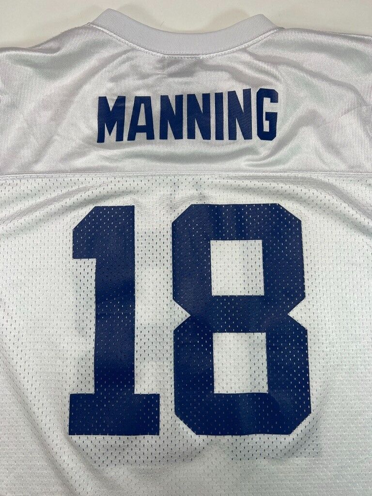 Vintage Peyton Manning #18 Indianapolis Colts NFL Football Jersey Size XL YOUTH