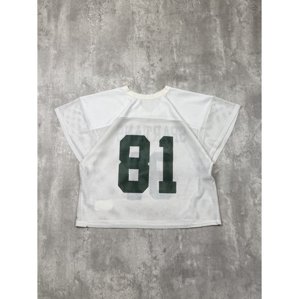 Vintage 90s Michigan State Spartans #81 NCAA Mesh Football Jersey Size Medium