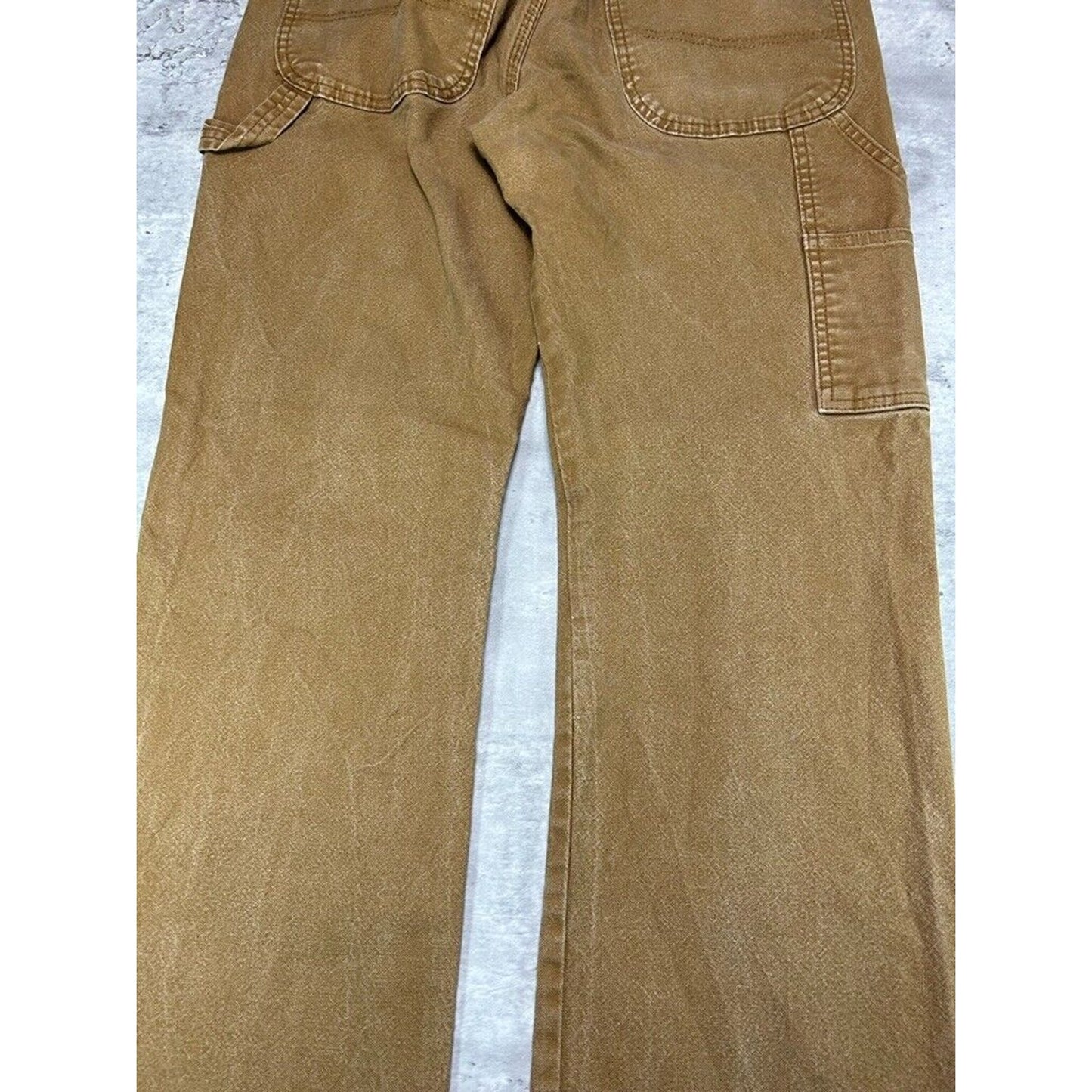 Dickies Canvas Workwear Carpenter Pants Size 33 Brown