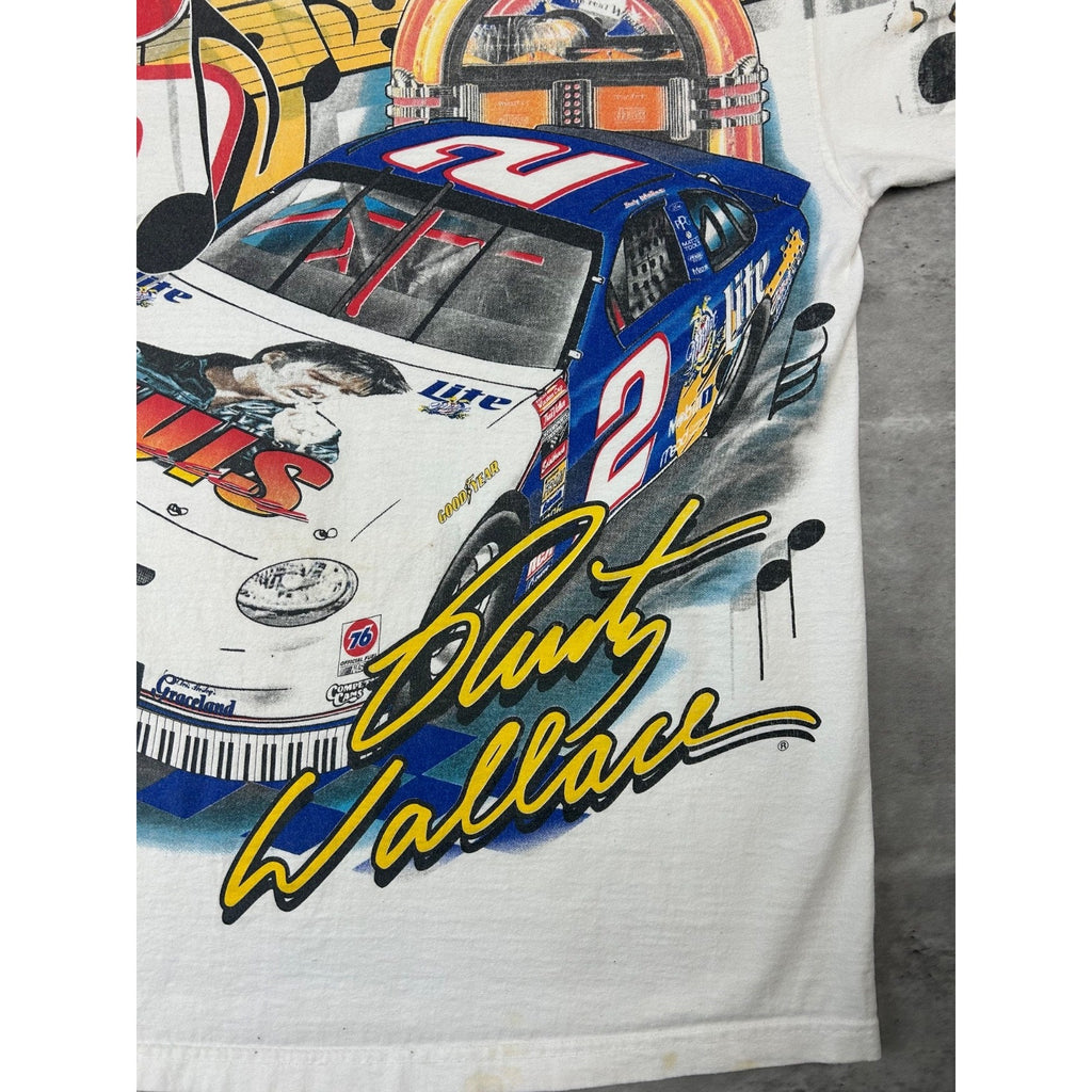 1998 Rusty Wallace #2 Elvis Nascar Racing All Over Print T-Shirt Size Large
