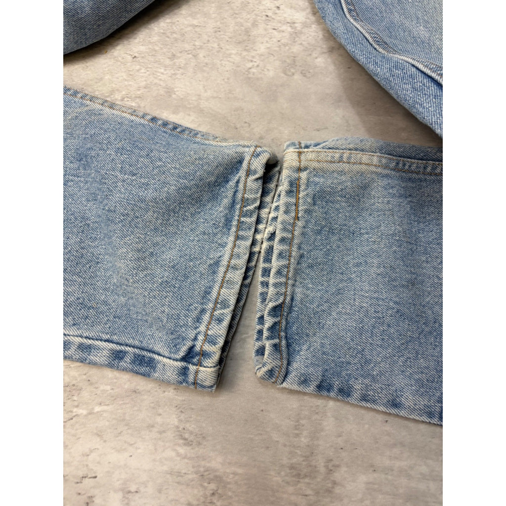 Vintage 90s Levis 550 Red Tab Light Wash Denim Pants Size 35