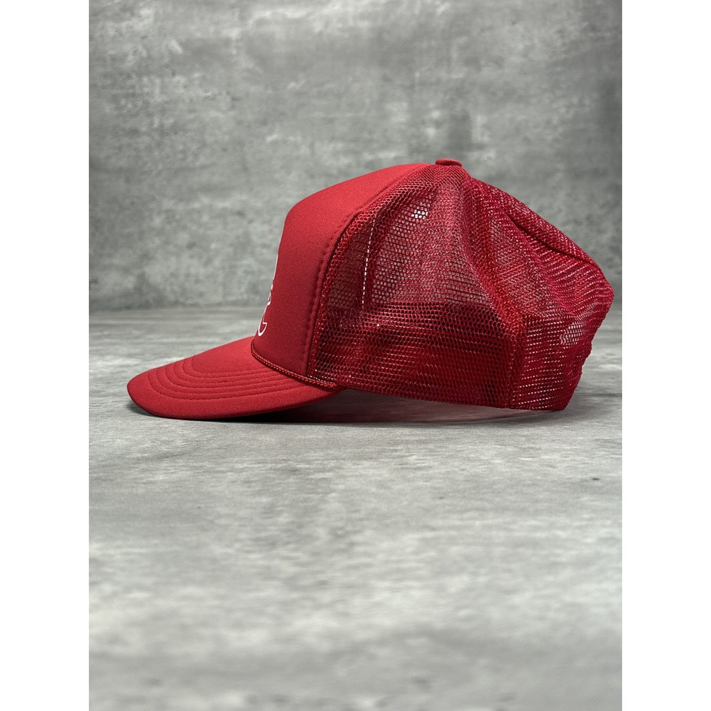 Vintage 90s Mac Tools Motorsports Spellout Graphic Trucker Snapback Hat OSFA