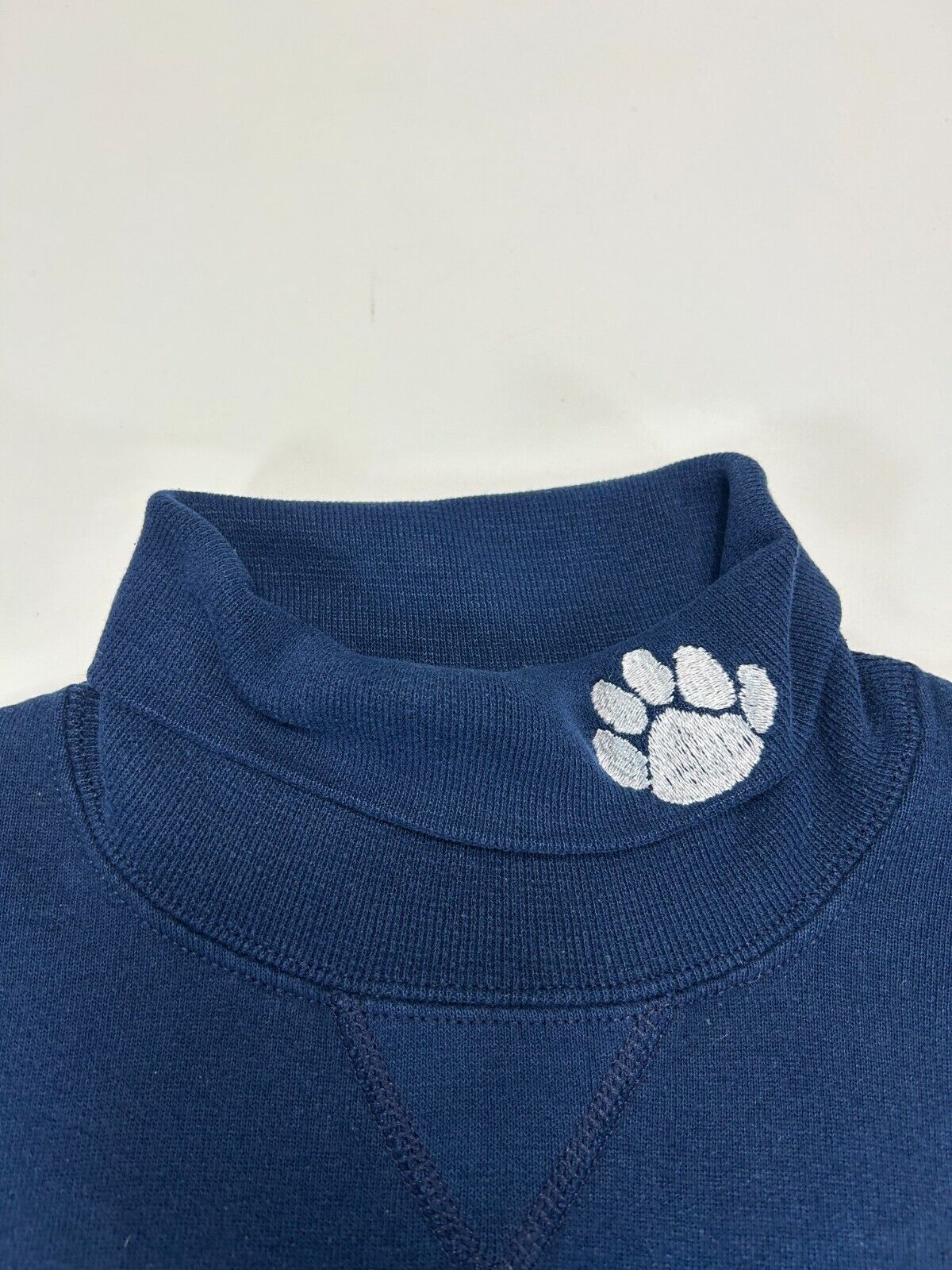 Vintage 90s Penn State Nittany Lions NCAA Embroidered Turtle Neck Sweatshirt XL