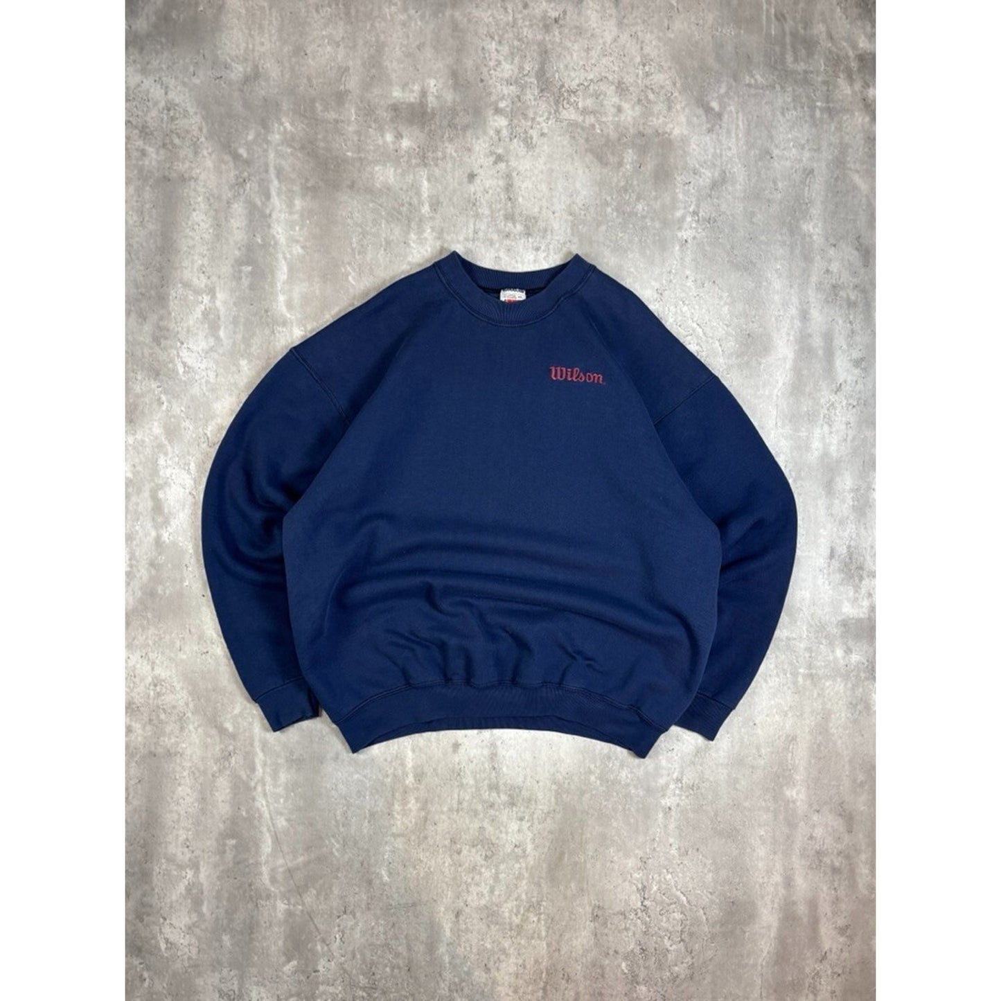 Vintage 90s Wilson Athletics Embroidered Spellout Crewneck Sweatshirt Size XXL