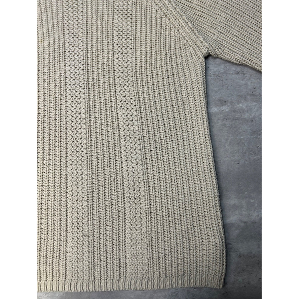Vintage Y2K Point Zero Cable Knit Pullover Turtle Neck Sweater Size Large