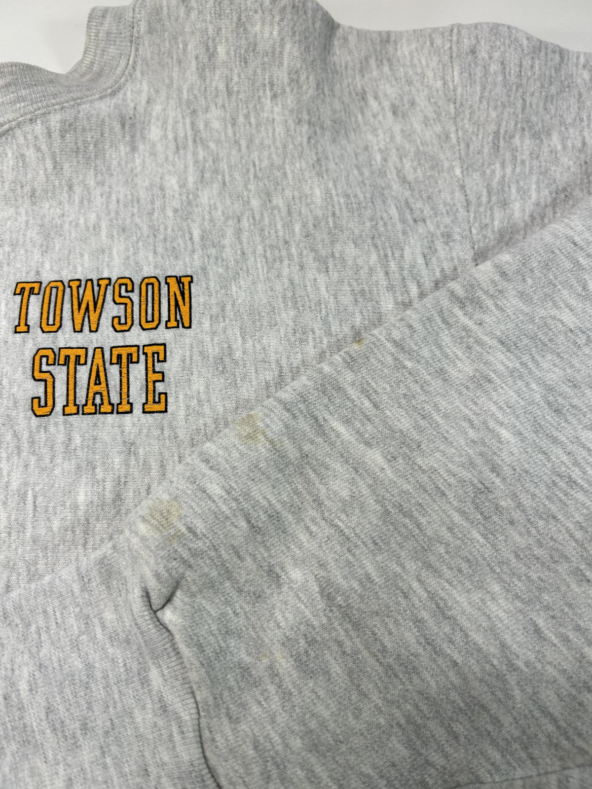 Vintage 90s Towson State University NCAA Collegiate Graphic Sweatshirt Sz Large