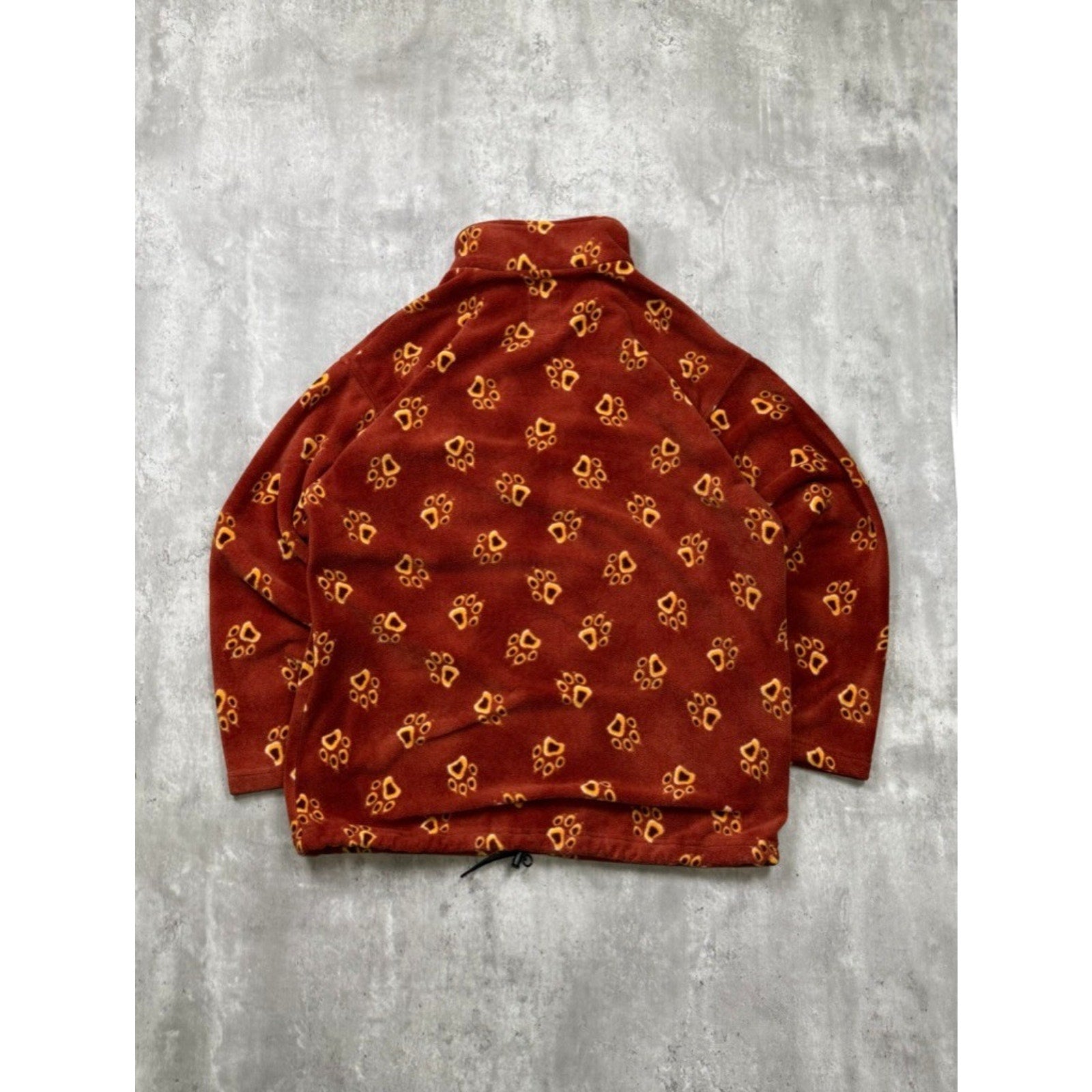 Vintage Jack Wolfskin Paw Print Fleece 1/4 Zip Sweatshirt Size 2XL