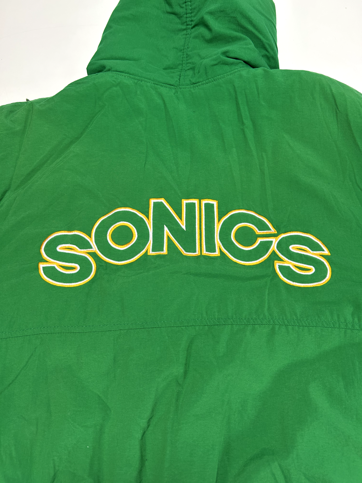 Vintage 80s/90s Seattle Supersonics NBA Embroidered Insulated Jacket Size XL