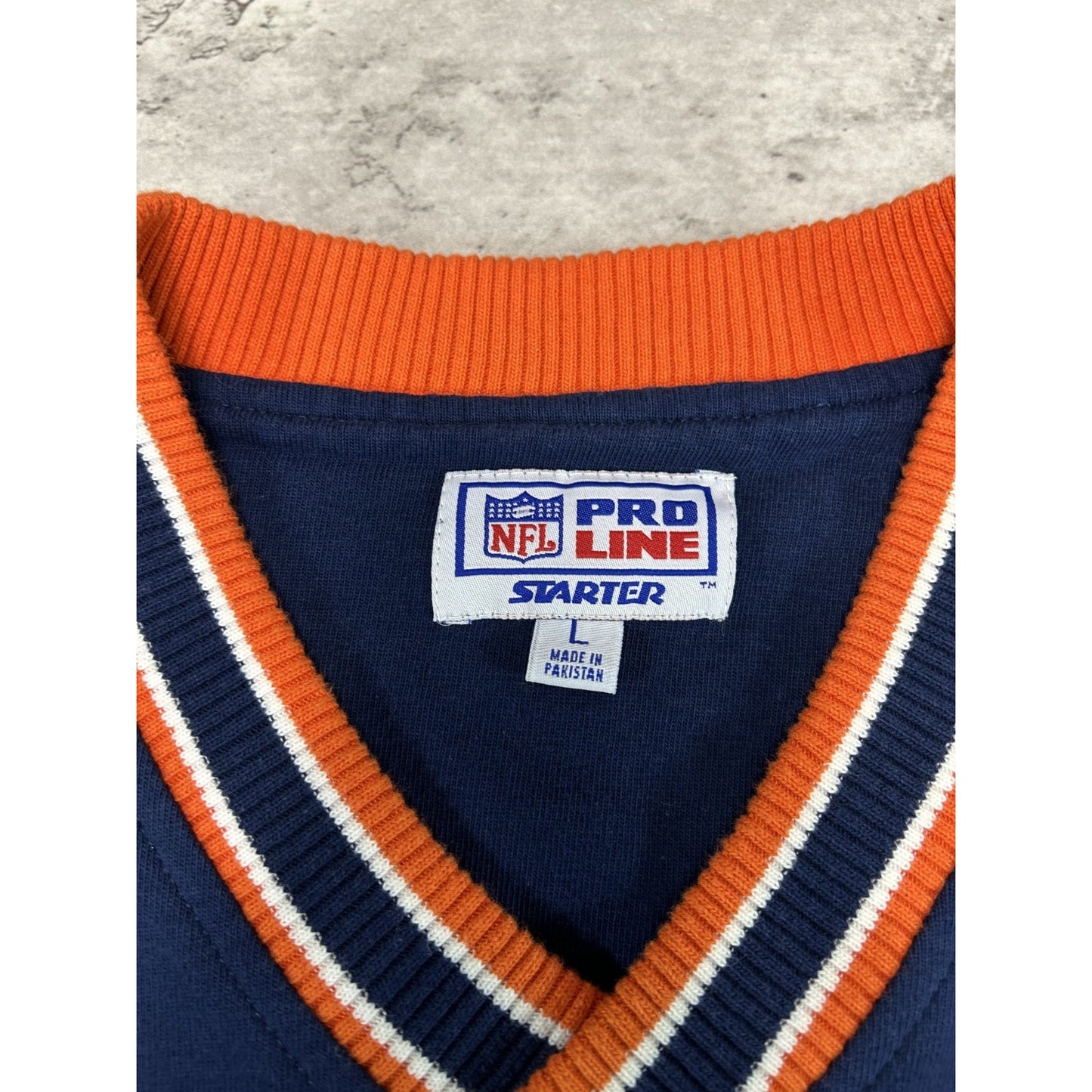 Vintage 90s Chicago Bears NFL Starter Sleeveless Sweatshirt Size Large