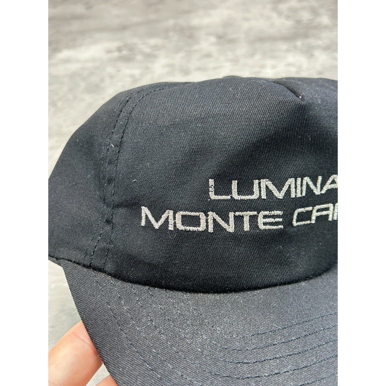 Vintage 90s Chevrolet Lumina Monte Carlo Embroidered Spellout Snapback Hat OSFA