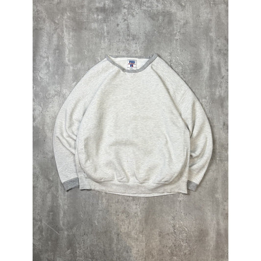 Vintage 90s Russell Athletic Pro Cotton Two Tone Blank Crewneck Sweatshirt 2XL