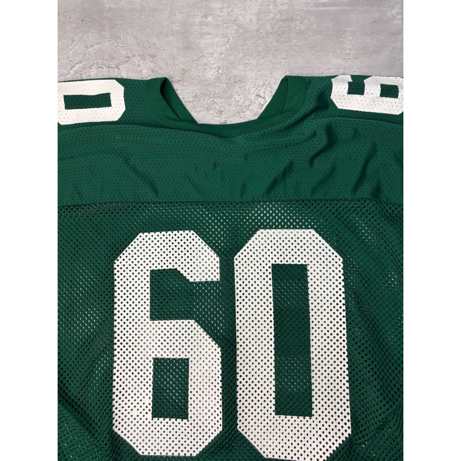 Vintage 80s/90s Tulane Wave #60 NCAA Loose Mesh Warm Up Football Jersey Size XL