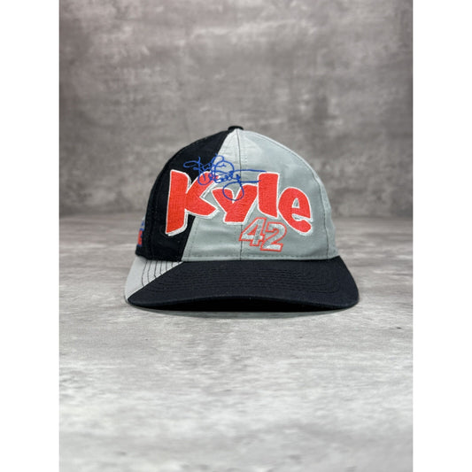 Vintage Kyle Petty #42 NASCAR Embroidered Split Graphic Snapback Hat OSFA