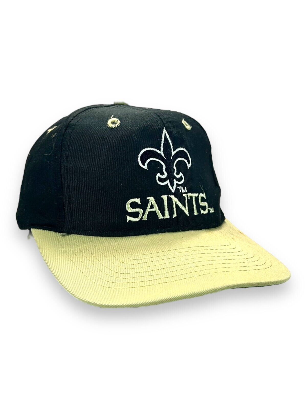 Vintage New Orleans Saints NFL Embroidered Logo Snapback Hat OSFA