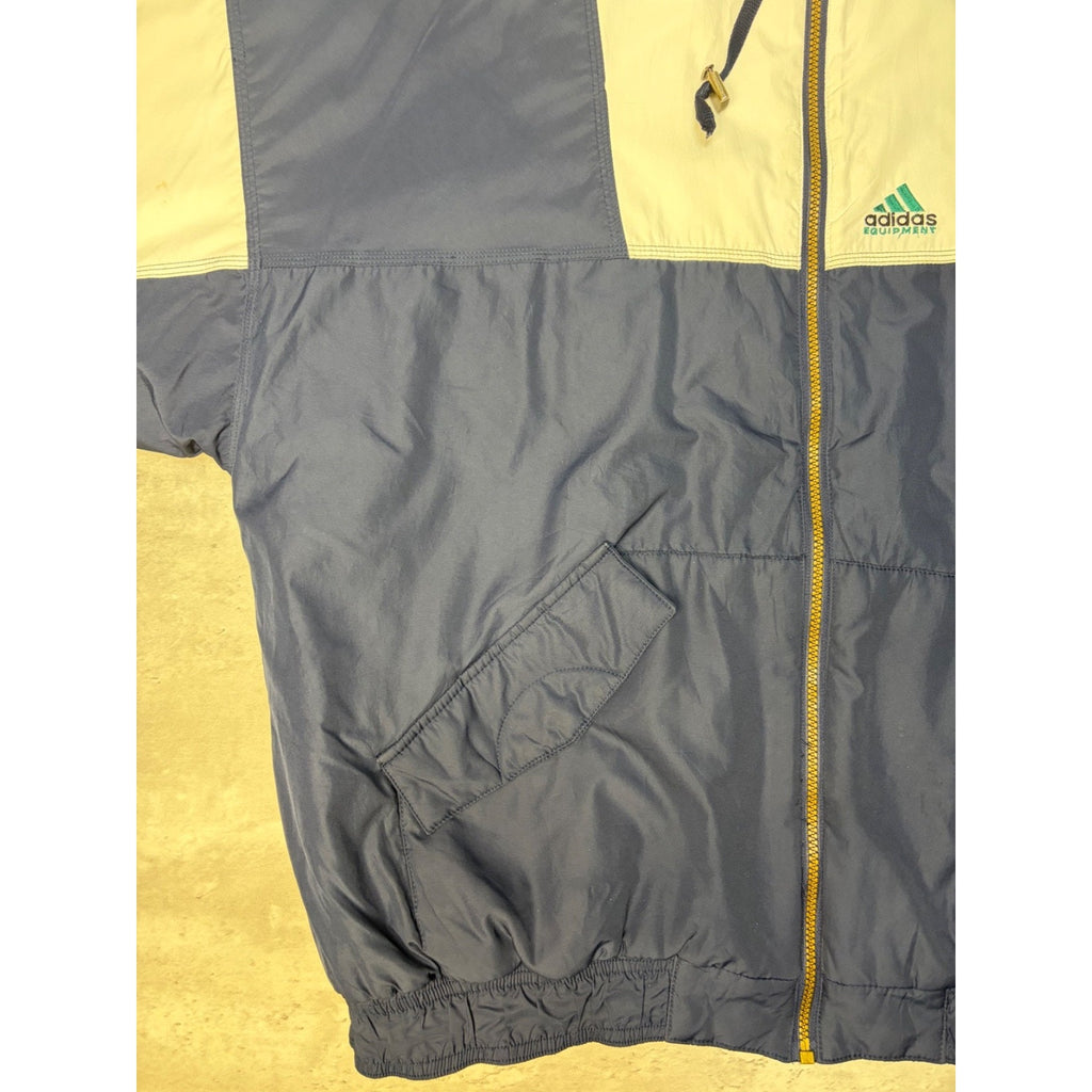 Vintage 90s Adidas Embroidered Logo Full Zip Insulated Jacket Size XL