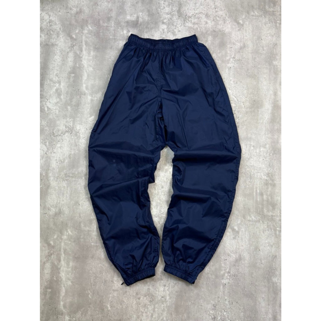 Vintage 90s Nike Embroidered Mini Swoosh Nylon Track Pants Size Medium YOUTH