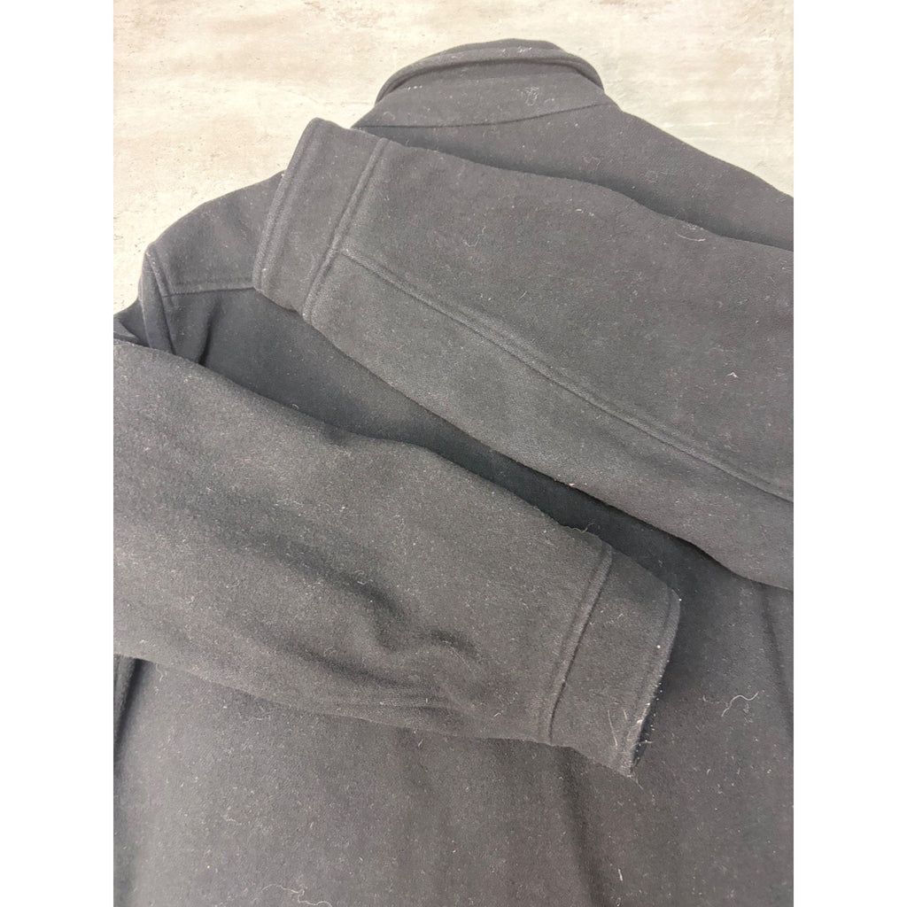 Vintage Gap Heavyweight Full Zip Black Collared Jacket Size Large