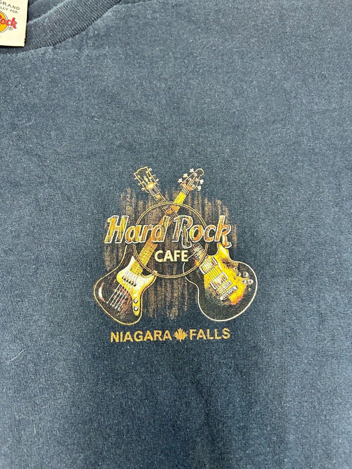 Vintage Hard Rock Cafe Niagra Destination Music Graphic T-Shirt Size 2XL Blue