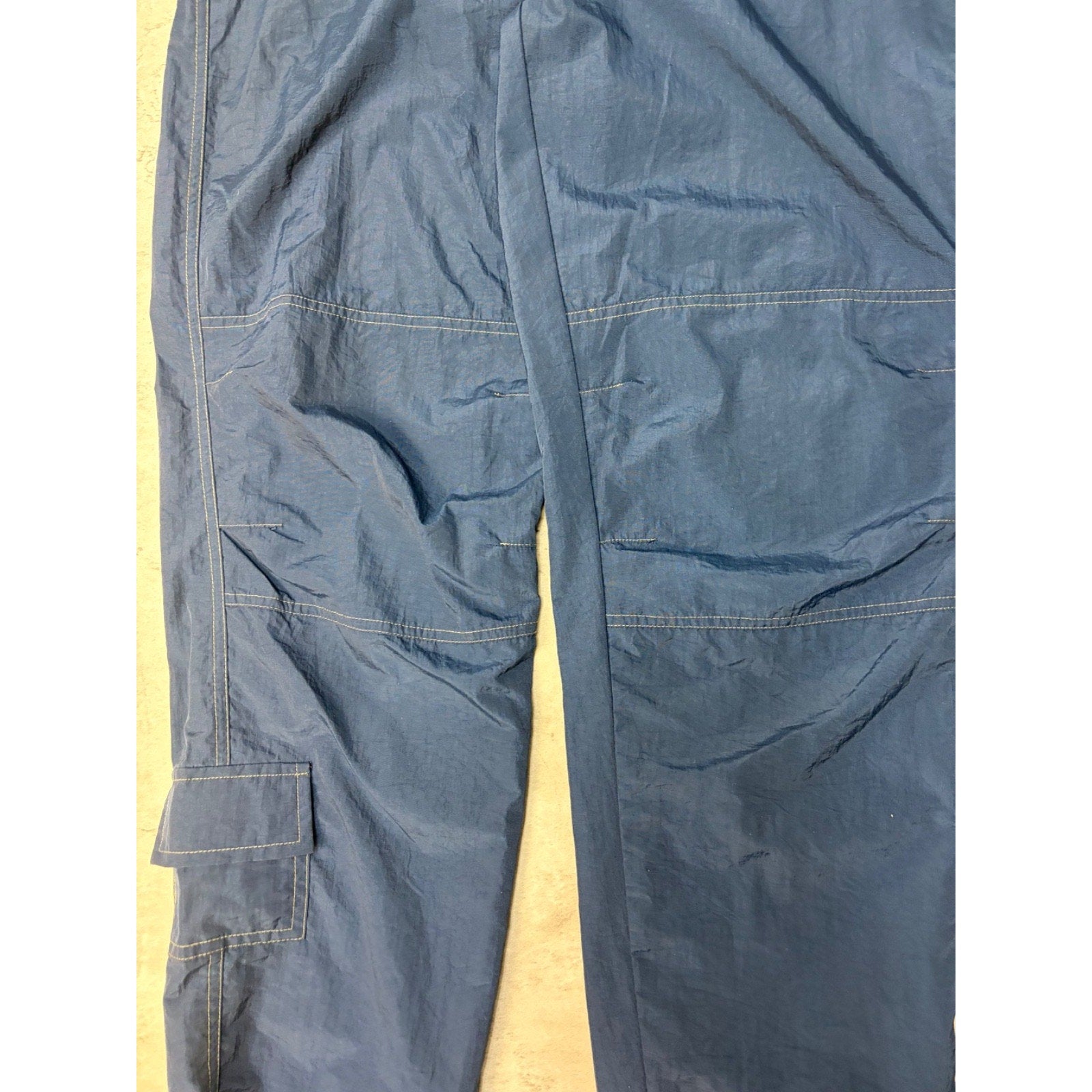 Vintage B.U.M Equipment Multi Pocket Nylon Cargo Track Pants Size Small