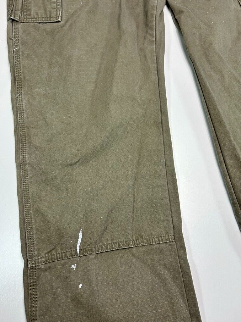 Wrangler Riggs Ripstop Canvas Double Knee Workwear Carpenter Pants Size 40