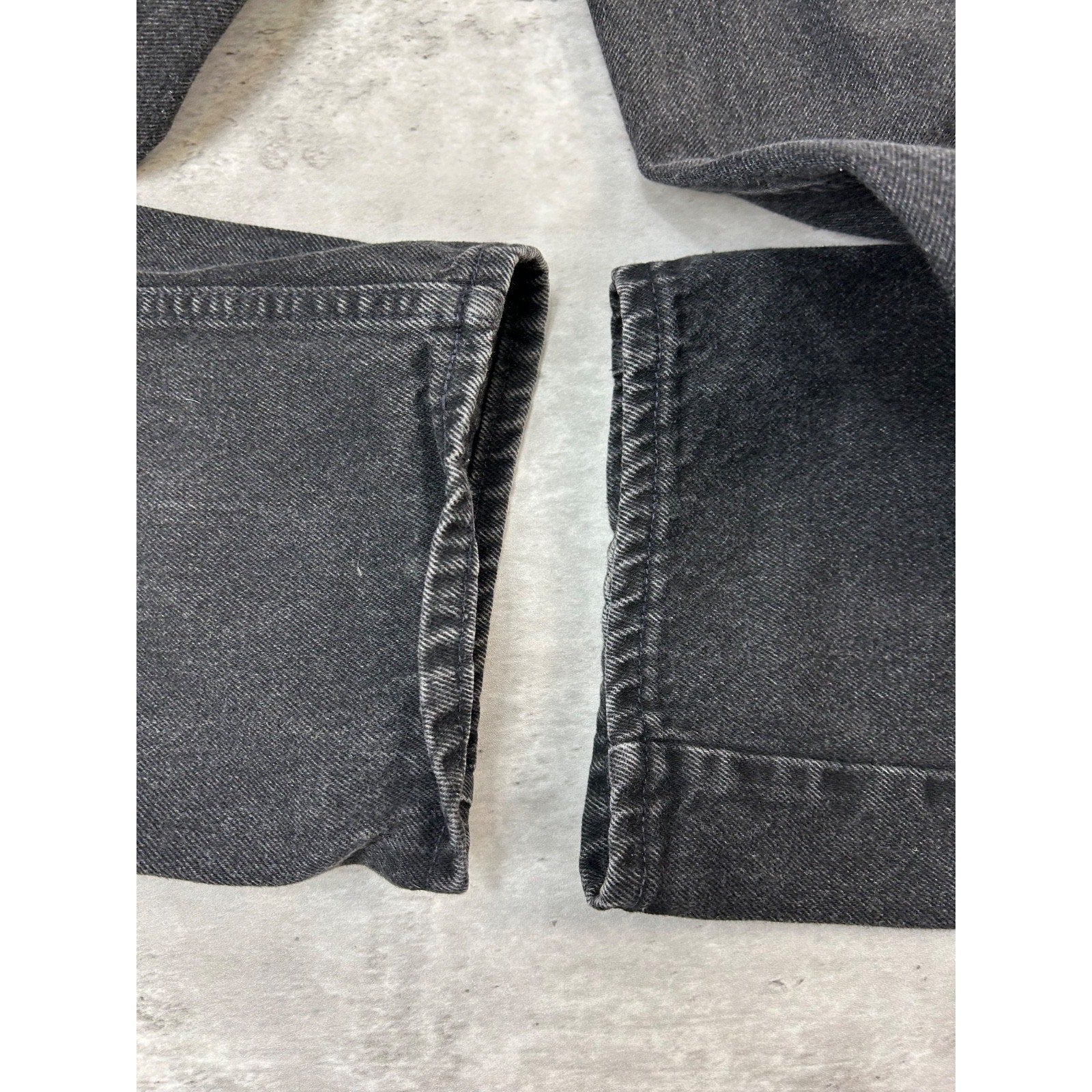 Vintage 90s Levis 553 White Tab Black Denim Pants Size 35