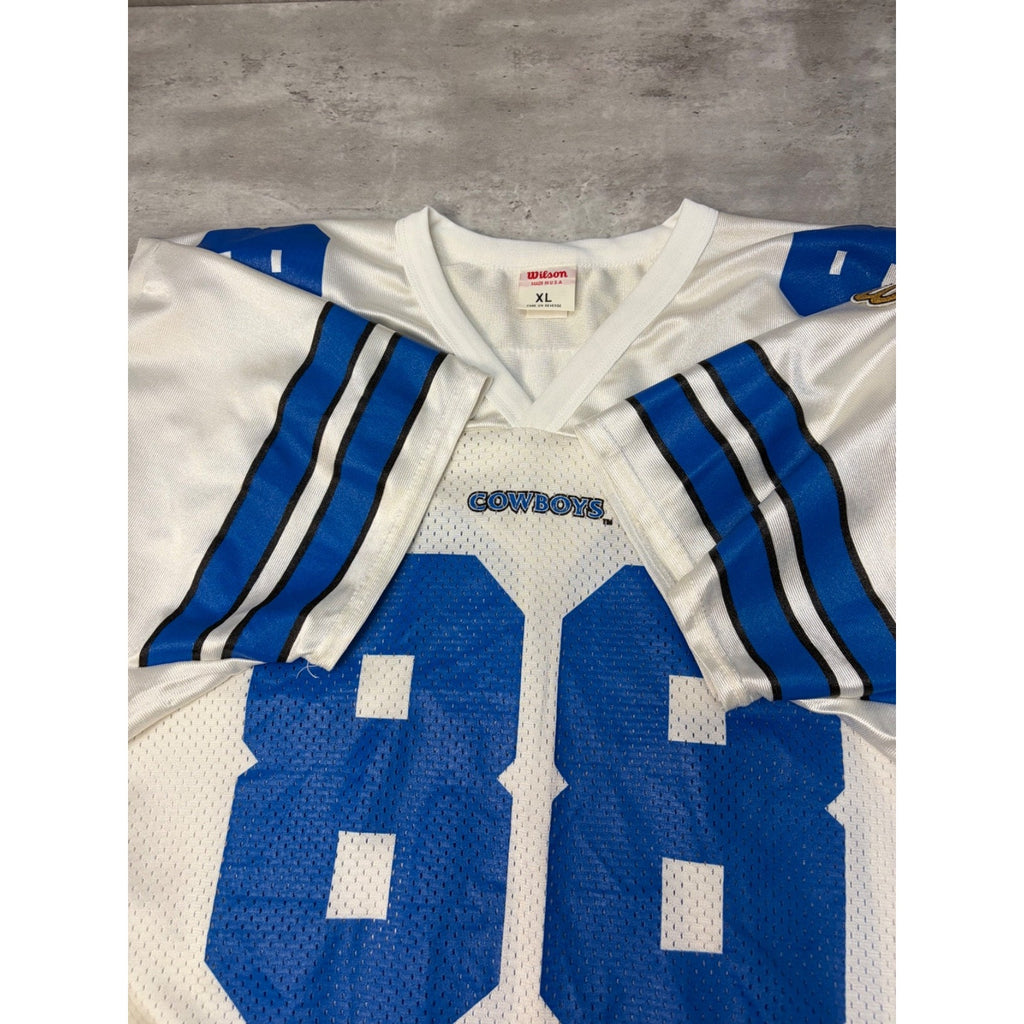Vintage 90s Michael Irvin #88 Dallas Cowboys NFL Wilson Football Jersey Size XL