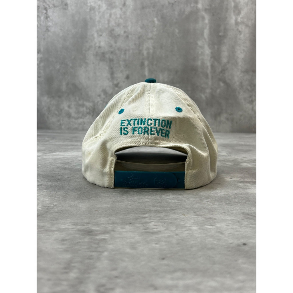 Vintage 90s Seaworld Embroidered Logo Destination Snapback Hat OSFA