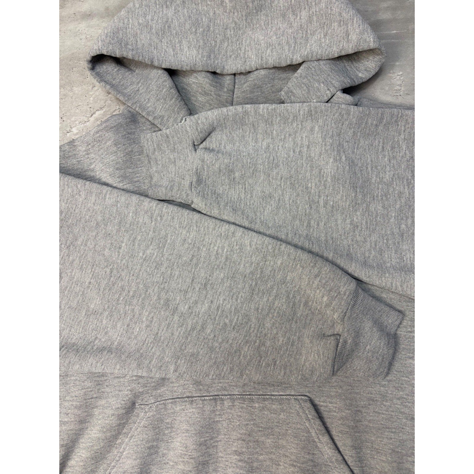 Vintage Russell Athletic Blank Pullover Hooded Sweatshirt Size Large