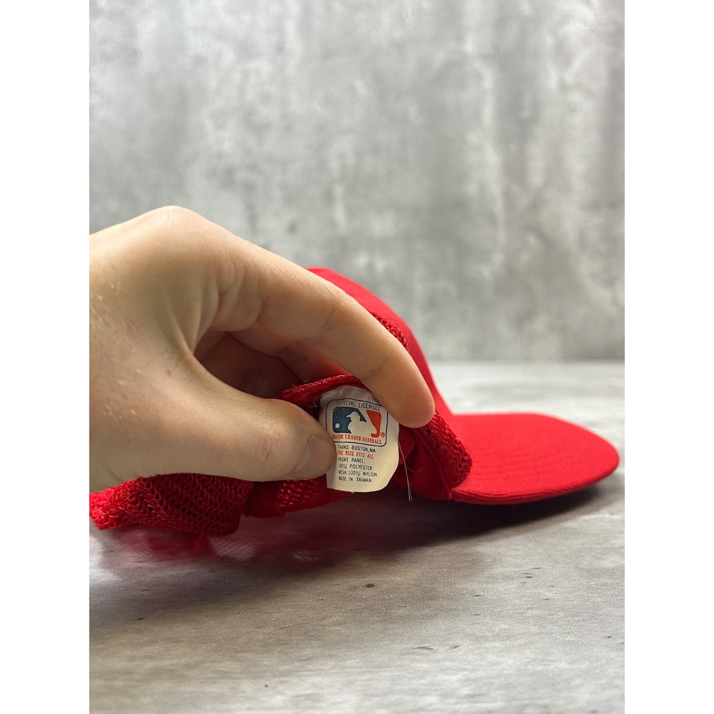 Vintage 80s St Louis Cardinals MLB Embroidered Logo Trucker Snapback Hat OSFA