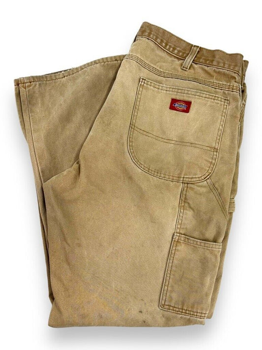 Vintage Dickies Canvas Workwear Carpenter Pants Size 37 Beige