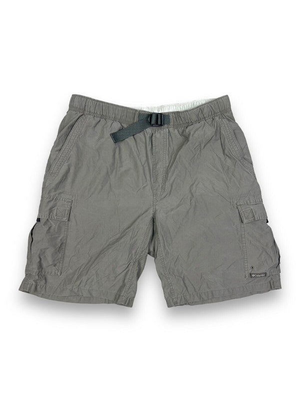 Vintage Columbia Sportswear Nylon Cargo Hiking Style Shorts Size 34W M Brown
