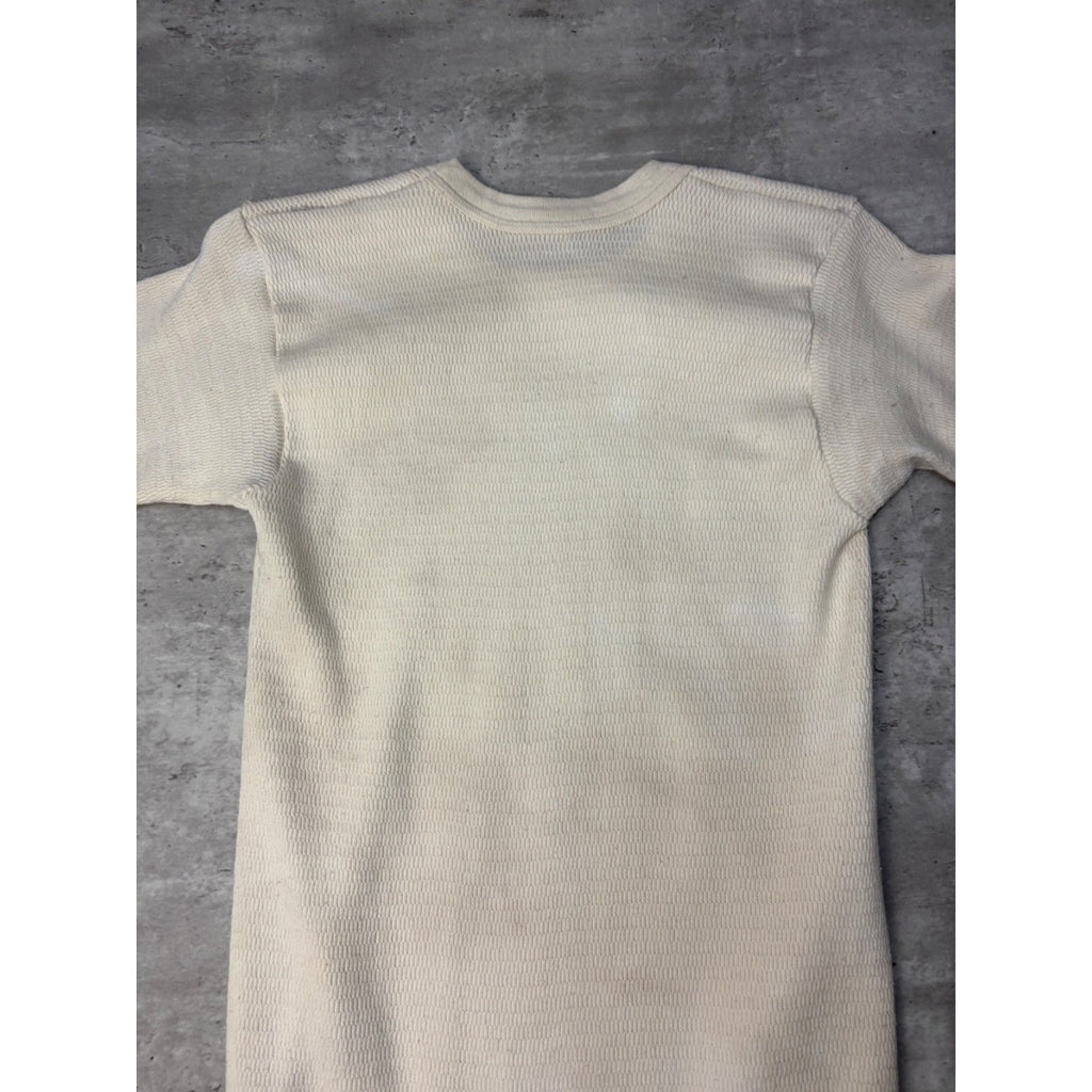 Vintage 1970s Bodygard Waffle Print Thermal Long Sleeve T-Shirt Size XL