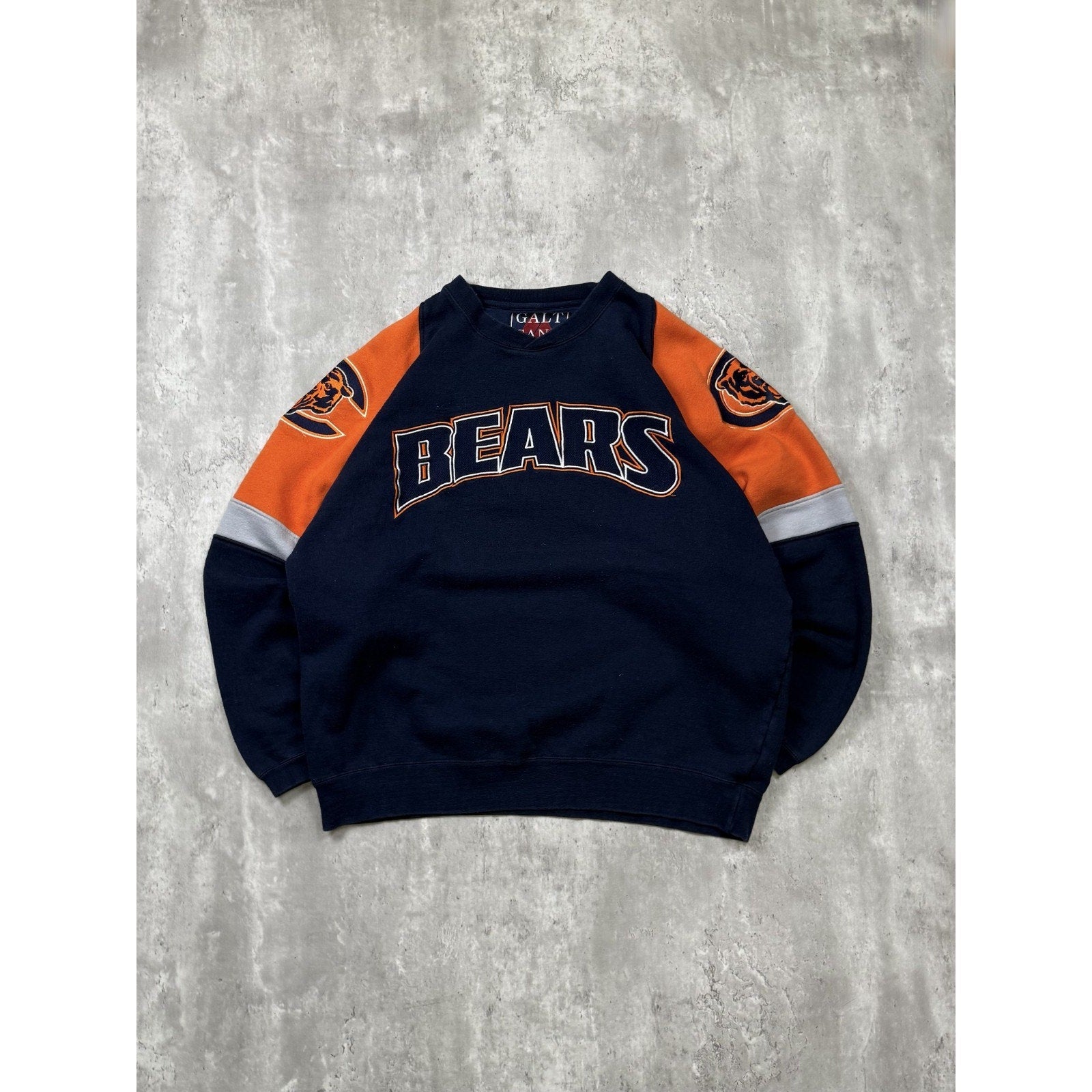 Vintage 90s Chicago Bears NFL Stitched Spellout Football Sweatshirt Size Large