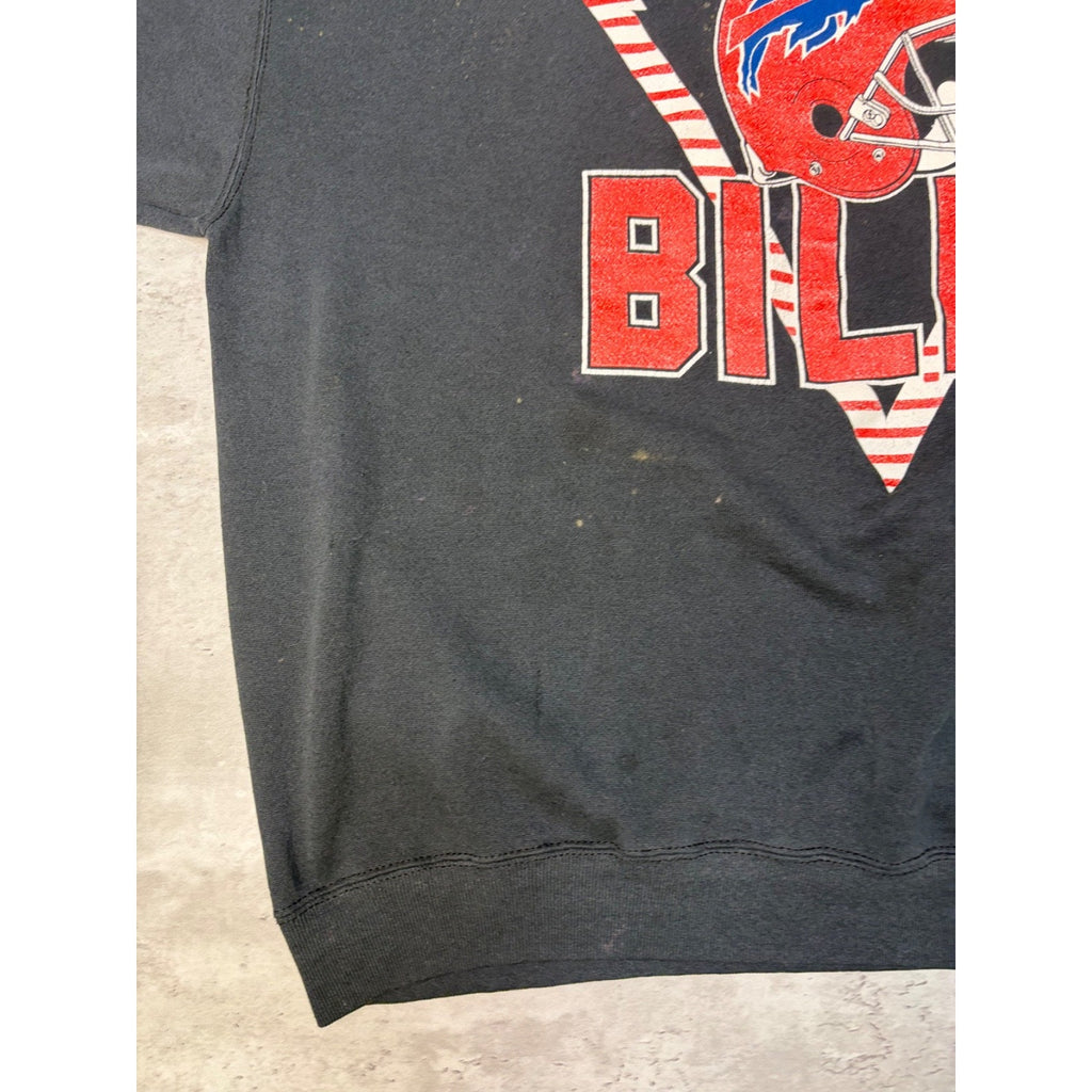 Vintage 90s Buffalo Bills NFL Football Helmet Graphic Sweatshirt Size 2XL