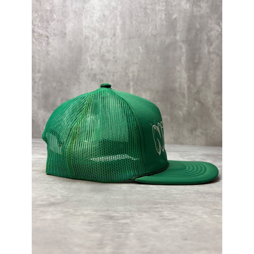 Vintage 90s Nashville Where The Country Is Graphic Trucker Snapback Hat OSFA