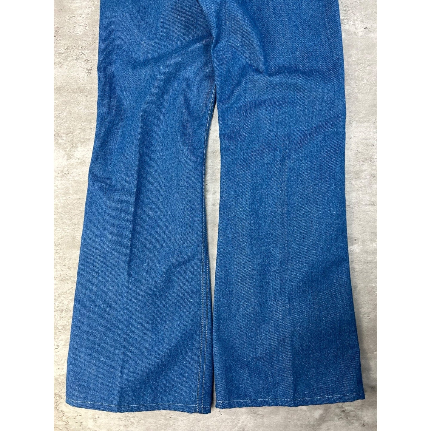 Vintage 1970s Toughskins Dark Wash Straight Fit Denim Pants Size 31