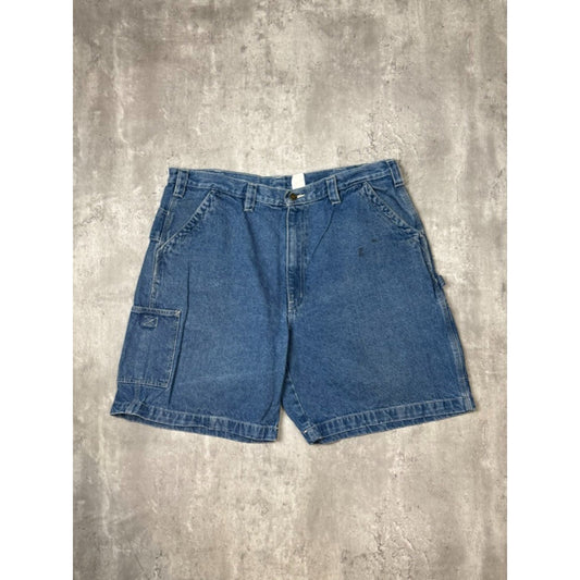 Vintage Berne Apparel Company Dark Wash Denim Shorts Size 40 Blue