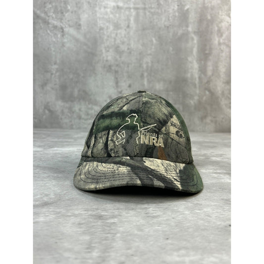 Vintage Friends Of The NRA Tree Camo Hunting Snapback Hat OSFA
