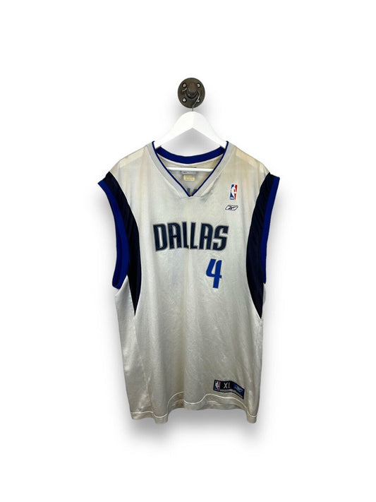 Vintage Michael Finley #4 Dallas Mavericks Reebok Wide Shoulder NBA Jersey Sz XL