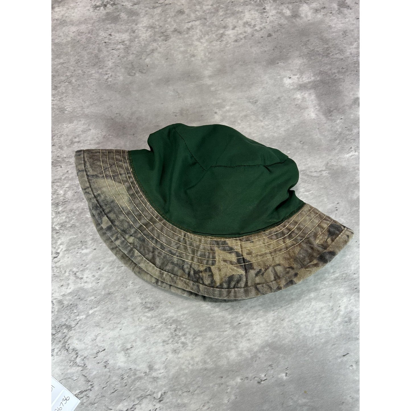 Vintage 90s Gore-Tex Hunting Camo Outdoors Bucket Hat OSFA Green/Brown
