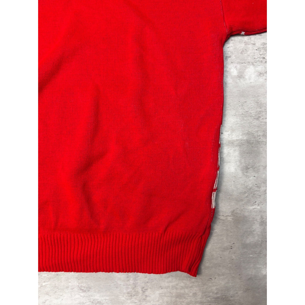 Vintage 80s Polaris Indy Spellout Graphic Pullover Knit Sweater Size Large