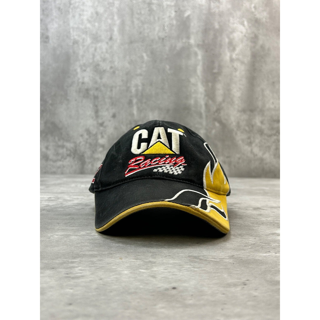 Vintage 2006 Cat Racing Embroidered Nascar Spellout Strapback Hat OSFA