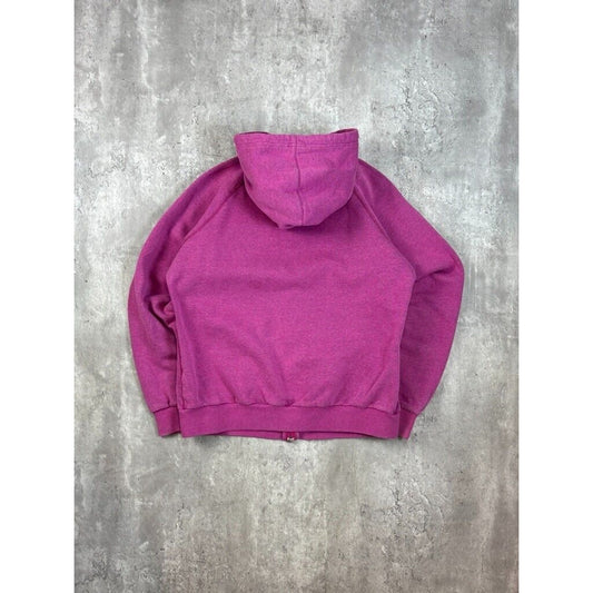 Vintage Womens Nike Embroidered Swoosh Full Zip Hooded Sweatshirt Size Large