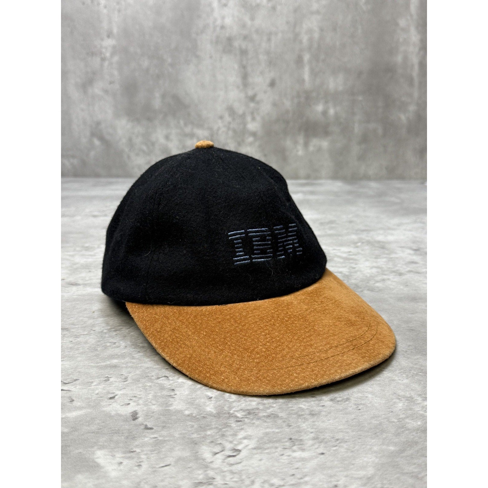 Vintage IBM Computers Embroidered Logo Two Tone Strapback Hat OSFA