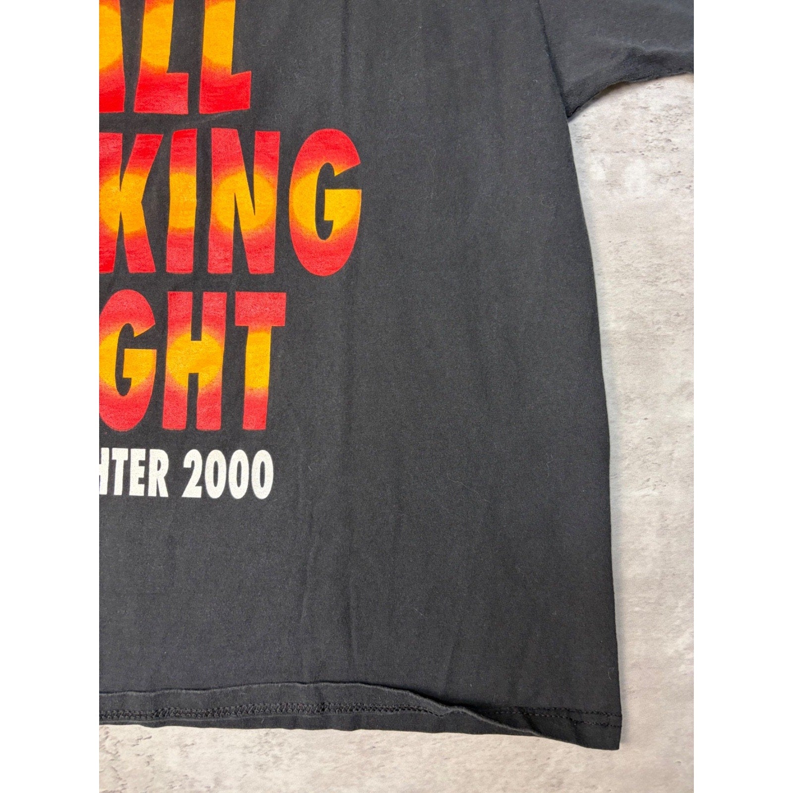 2000 Slaughter Stay Up All F**king Night Glam Metal Graphic T-Shirt Size XL