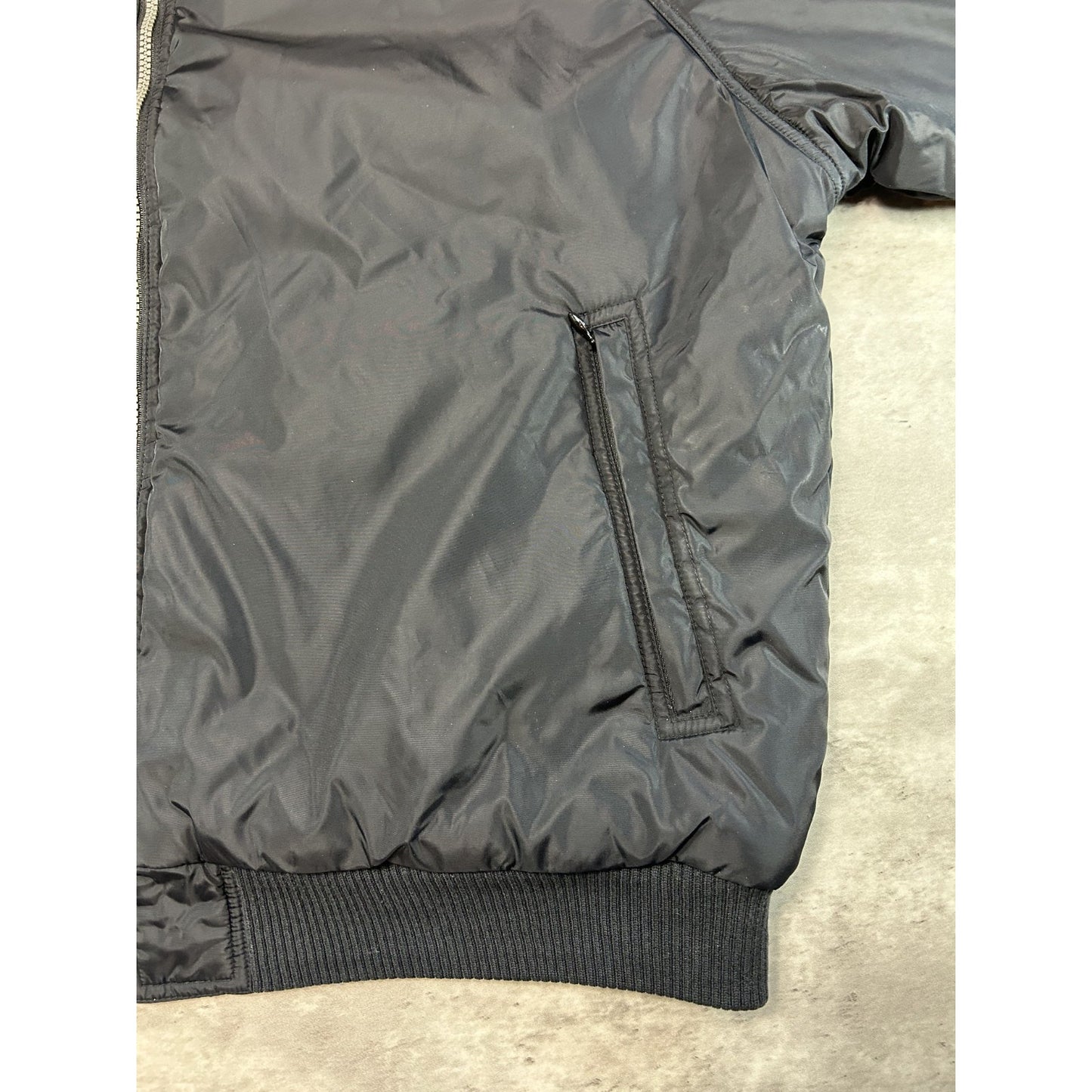 Vintage 90s Adidas Embroidered Logo Full Zip Reversible Hooded Jacket Size Large